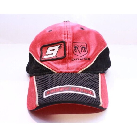 Kasey Kahne Dodge Hat Cap Nascar #9 Pit Cap Chase Authentics Red Black Ram - Picture 1 of 5